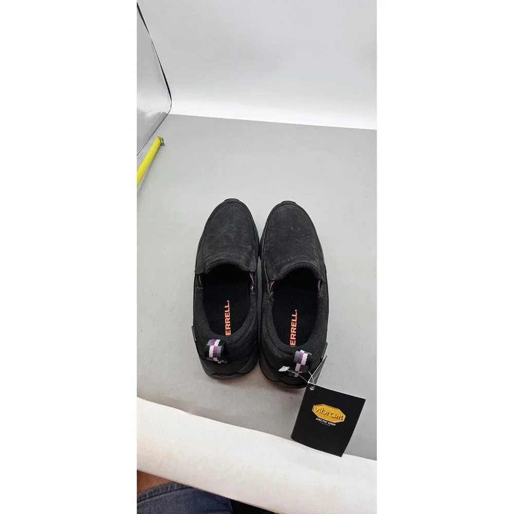 Merrell Coldpack Ice+ Moc Waterproof Black Vibram Arctic Grip J15752 Womens 8